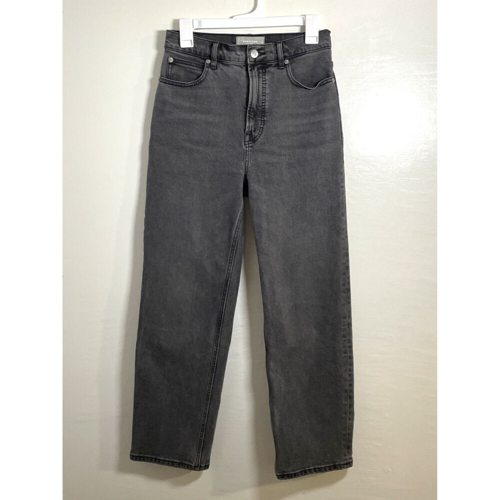 Everlane The Way High Jean Women's Organic Cotton Charcoal Grey Size 26 Regular - Picture 2 of 13